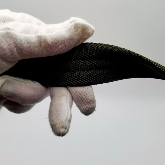 Prada Khaki Green Tessuto Nylon Brown Leather Hobo Shoulder Bag Made in Italy - Picture 9 of 14